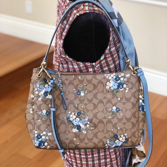 NWT Coach Signature Floral handbag&wallet - Picture 5 of 8